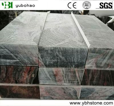 Flamedmulticolor Red Granite Kerbstone for Garden Stepping Stone/Paving Stone for Roadside/Driveway/Garden/Park