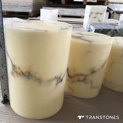Hot Sale Translucent Yellow Onyx Polished Alabaster Light Box
