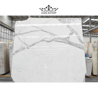 Kitchen Cabinet Countertops Island Worktop Wall Panels Tiles Tabletops Calacatta White Bathroom Vanity Natural Stone Marble Slab