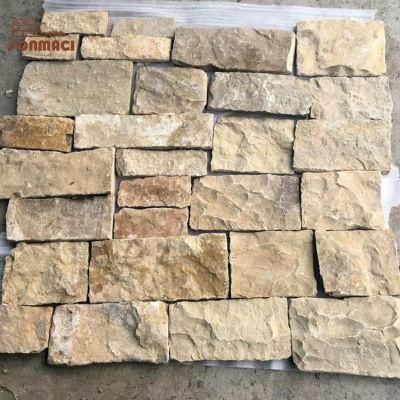 Natural Yellow Slate Loose Stone Cladding