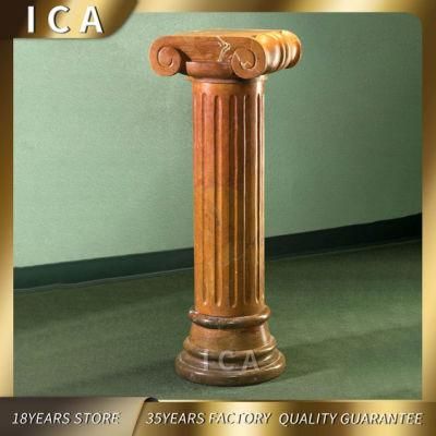 Small Size Indoor Decorative Greek Stone Columns Marble Pillars
