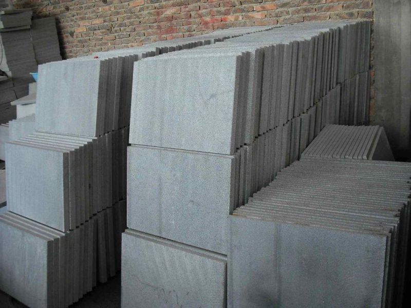 China Dark Grey G654 Granite Slabs/Tiles/Stairs