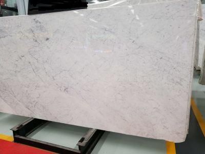 Top-Quality Bianco/Carrara/White Grayish Marble Stone Slabs Cut-to-Size Interior Wall/Floor/Bathroom Tiles