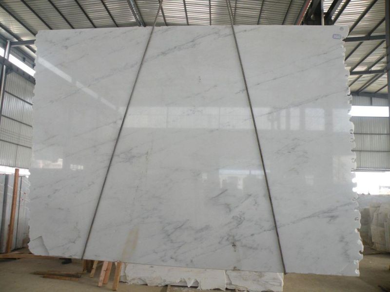 Natural Chinese Eastern White Carrara Oriental White Marble Tiles /Slabs