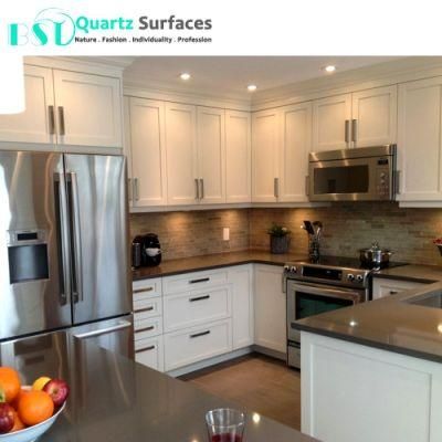 Foshan Brown Solid Surface Bench Top with 93% Quartz Material
