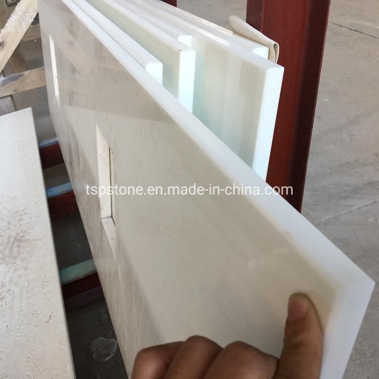 Crystallized Glass Stone Neo Paris White Slabs (Artificial Thassos)