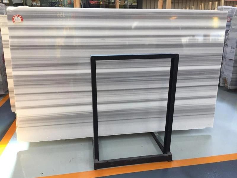 Marmara Equador and Marmara White Marble Slab