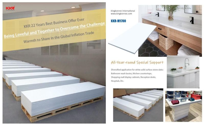 Decoration Show Crack Bar Table Airport Project Modified Acrylic Solid Surface Sheet