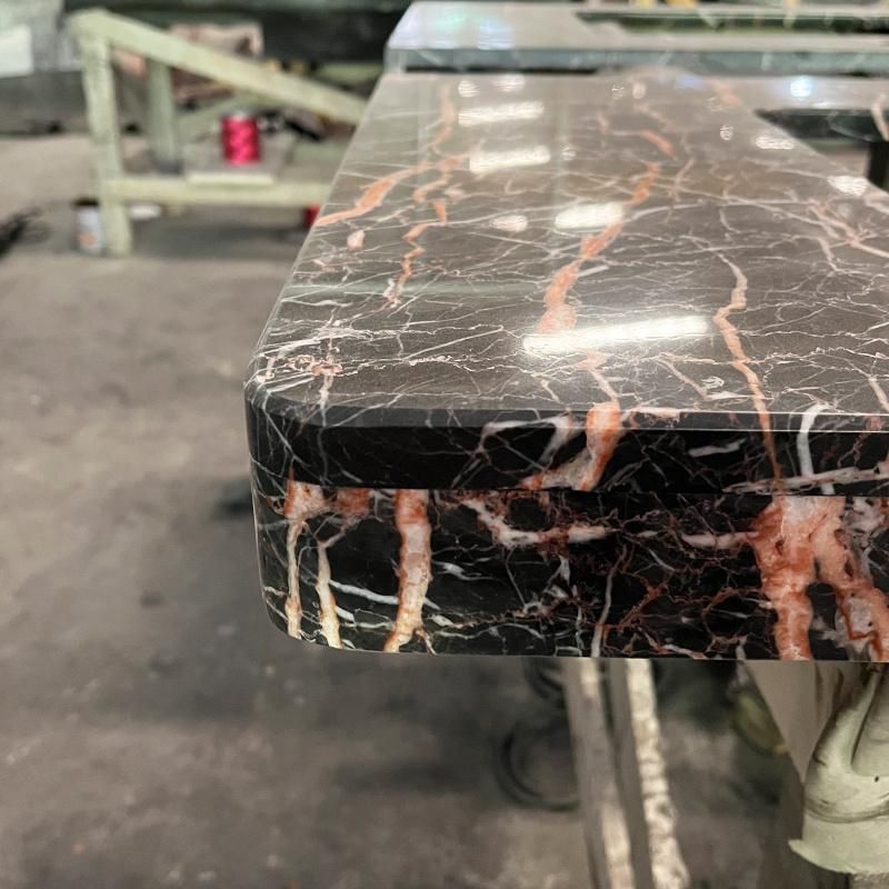 Customizable Black Cuckoo Red Marble Bathroom Vanity Table Quartz Bathroom Vanities Countertops Vanity Tops