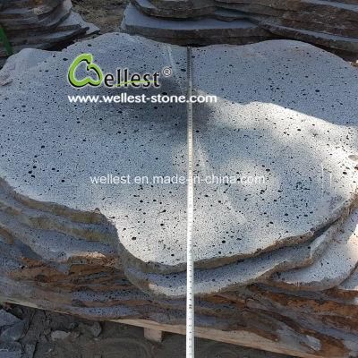 Bluestone Round Pavers Basalt Tiles Path