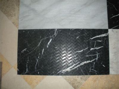 Stone-Shadow Carving Shadow Sculptures Carving Natural White Marble Nero Marble Tile Shadow-Carving Wave