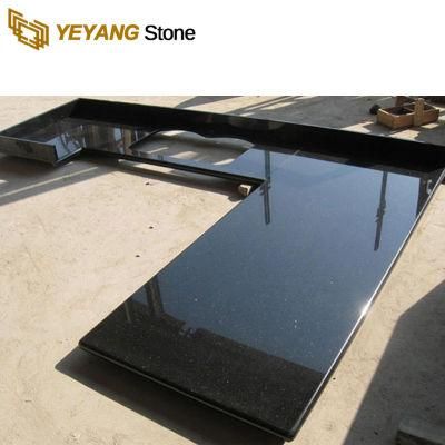 Wholesale Cheap Interior Granite Flooring Tile Black Galaxy Granite
