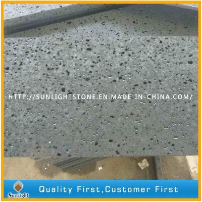 Natural Honed Hainan Black Basalt Tiles for Flooring and Wall