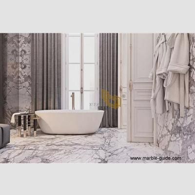 Natural Chinese Polished White Winter Snow Marble Panels for Flooring/Fireplace/Countertop/Bathroom Wall Tiles/Decoration
