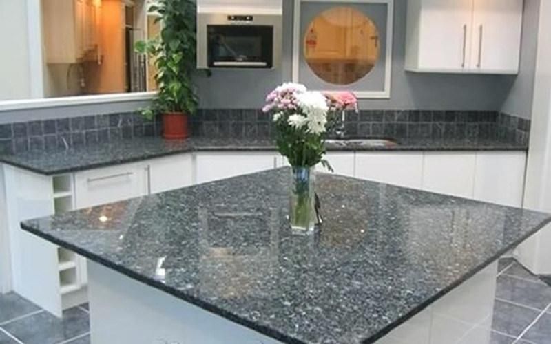 Natural Silver Pearl Grey Granite for Kitchen Countertop/Worktop/Coffee Table/Bath Top/Benchtops/Kitchen Island