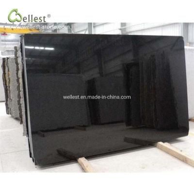 Shanxi Black Granite Polished Big Slab for Countertops