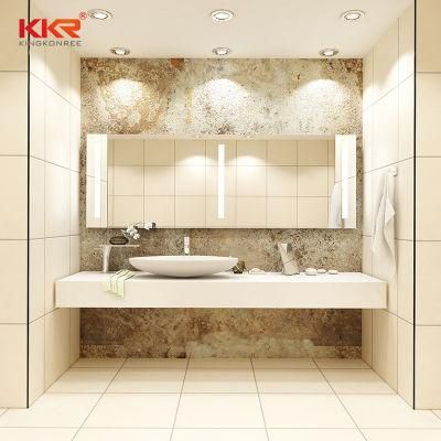 Commercial Bathroom 20mm Acrylic Solid Surface Countertop