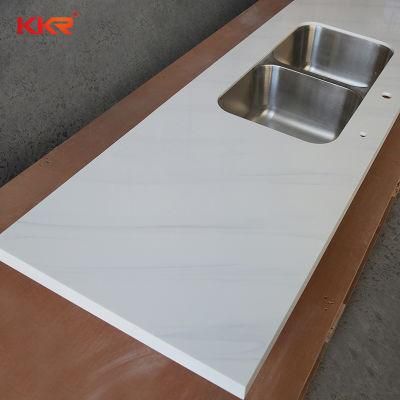 Marble Look Solid Surface for Kitchen Countertops Acrylic Stone Countertop