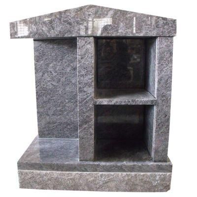 Bahama Blue Granite Two Niche Cremation Columbarium with Alcove