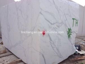 Calacatta Italian White Marble for Tile Slab Block