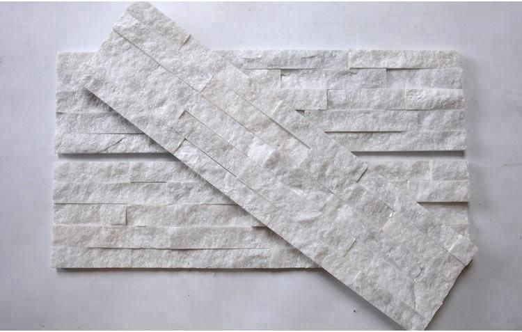 China Wholesale Cheap Natural White Quartzite Culture Stone Veneer for Wall Cladding