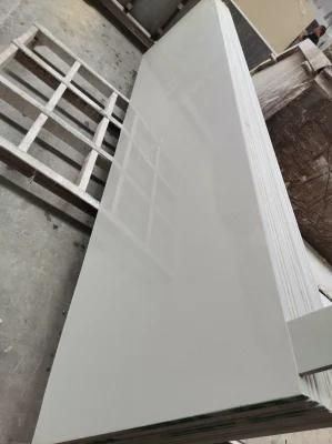 Factory Cheap Pure White Engineered Stone Slab Polished Countertop Benchtop