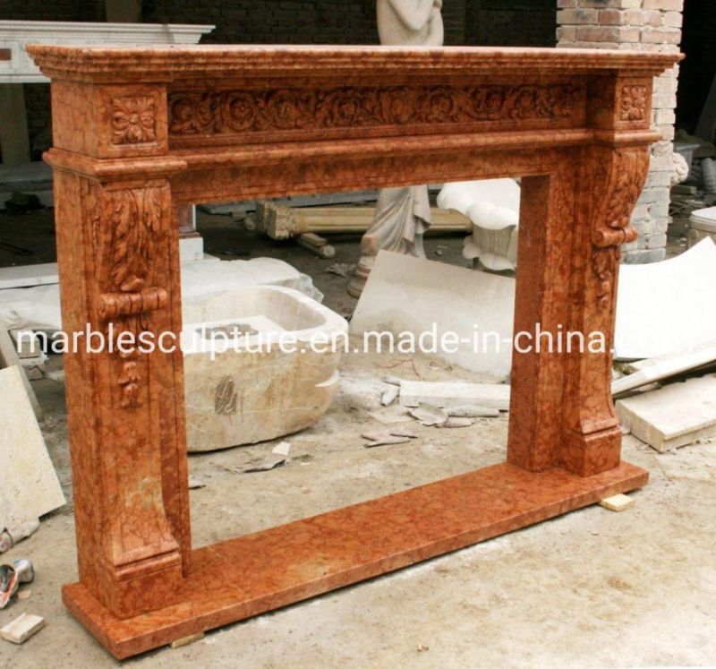 Chic Factory Customized Marble Sculpture Marble Fireplace (SYMF-067)