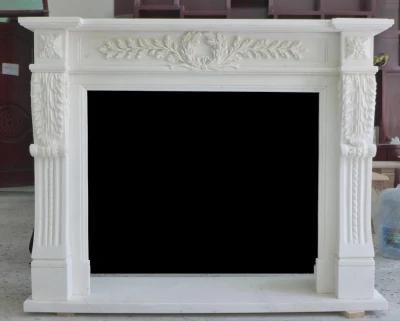 Popular Design Hand Carved Decorative Fireplace Mantles