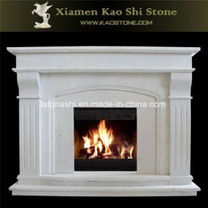 Wholesale White Marbles Fireplace Mantel for Floral Carvings