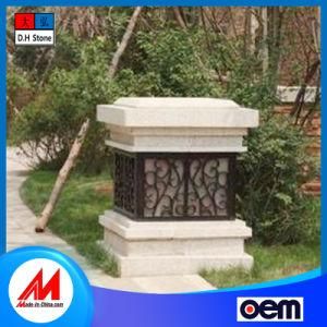 Made in China Granite Marble Stone Carving Lamp Post
