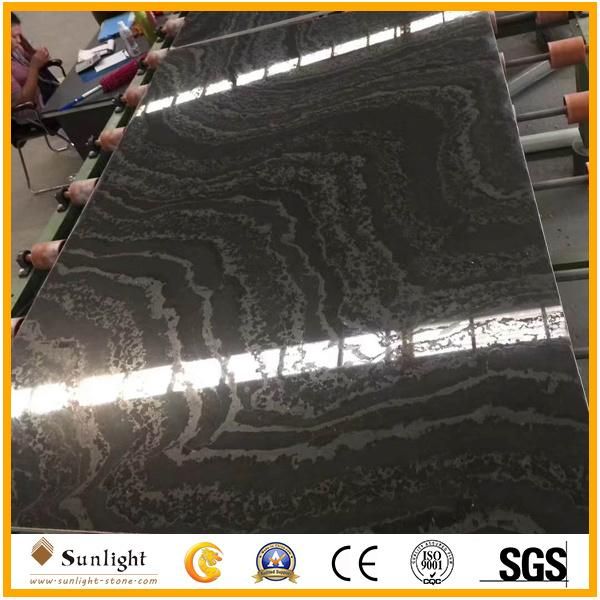 Hot Sell China Black Wooden Marble for Tiles, Vanity Tops