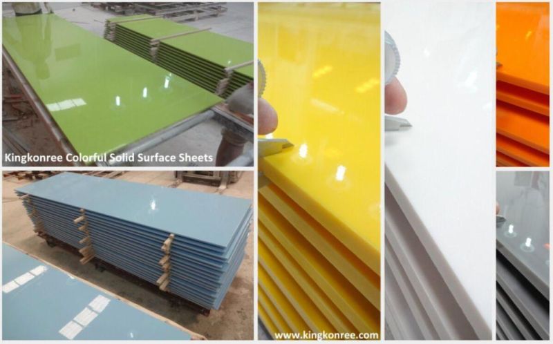12mm Glacier White Artificial Stone Solid Surface Sheet for Countertop Kitchentop