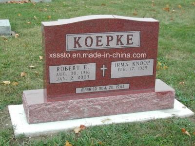 American Style Red Granite Headstone with Competitive Price