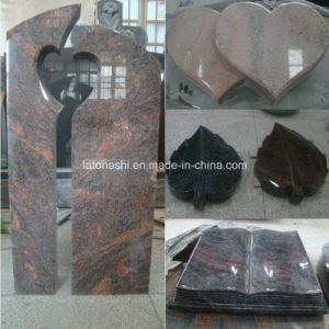 Rose Aurora Granite Tombstone / Headstone on European Style