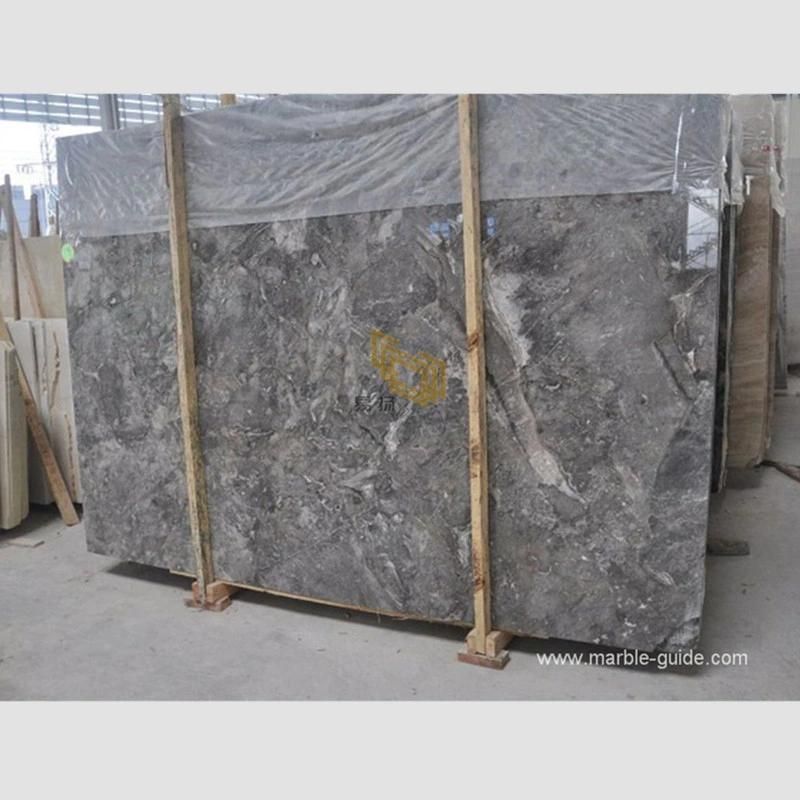 Romantic Gray Marble Slab for Bathroom Wall/Background/Basin/Sink/Vanity Top