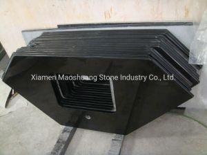 Pure Black/Absolute Black Granite Polished Vanity Tops with Half Bullnose Eased Ogee Edges