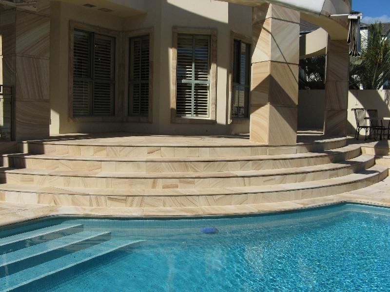 Popular Yellow Wooden Grain Sandstone Tile