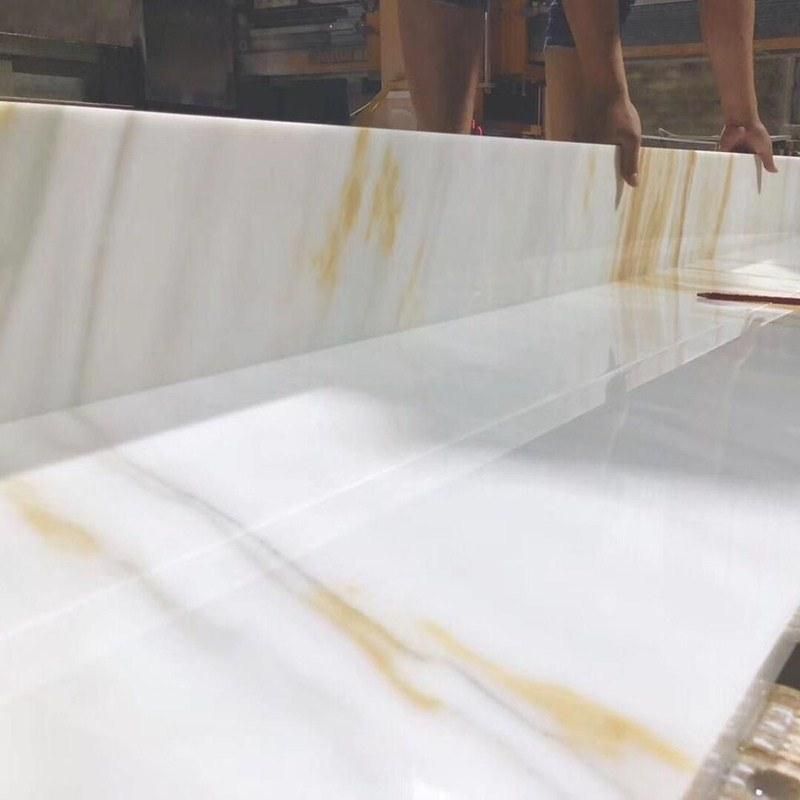 Natural Stone Berige/Gold/White Marble for Background Wall/Floor Tile/Worktop/Table/Mosaic Slab