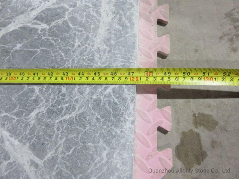 Acid Wash Surface Tinos Green Marble Flooring Tile for Hotel Decoration
