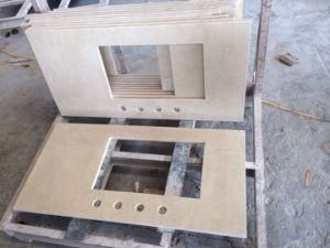 Cream Marfil, Beige Yellow Marble Vanity Top