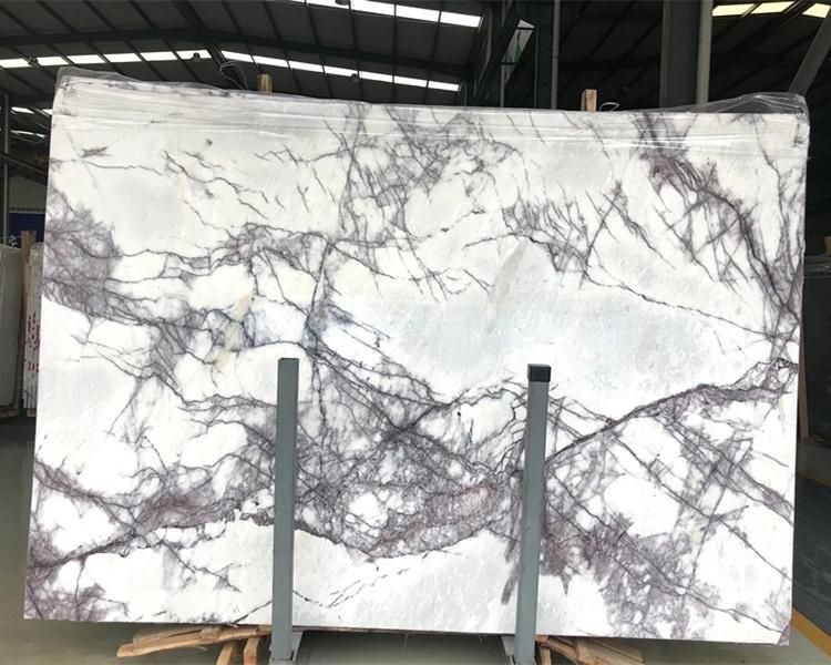 2021 Hot Selling Best Price White Lilac Milas New York Marble Slabs