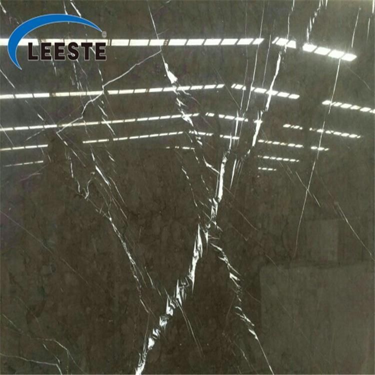 Pietra Grey Marble Natural Brown Marble with White Veins
