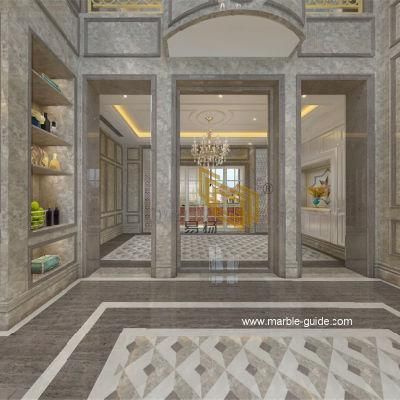 Natural Gray Wood Marble Stone Slab for Floor Tile/Wall Tiles/Kitchen/Bathroom/Building Material