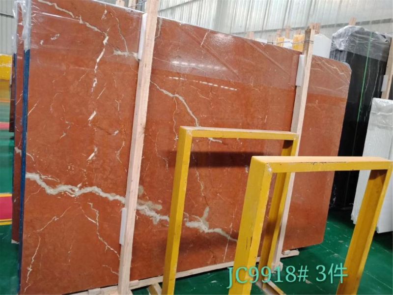 Red Stone Marble for Flooring Tiles Slabs Countertops/Worktops/Vanitytops