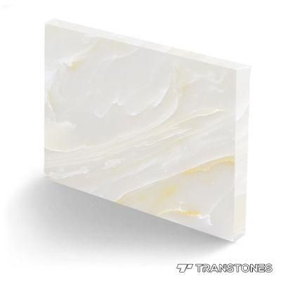 Engineered Artificial Stone Decorative Translucent Alabaster Luxury Vanity