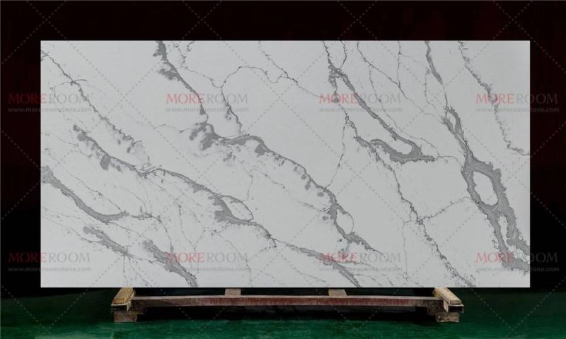 Luxury Polishing White Quartz Bathroom Countertops
