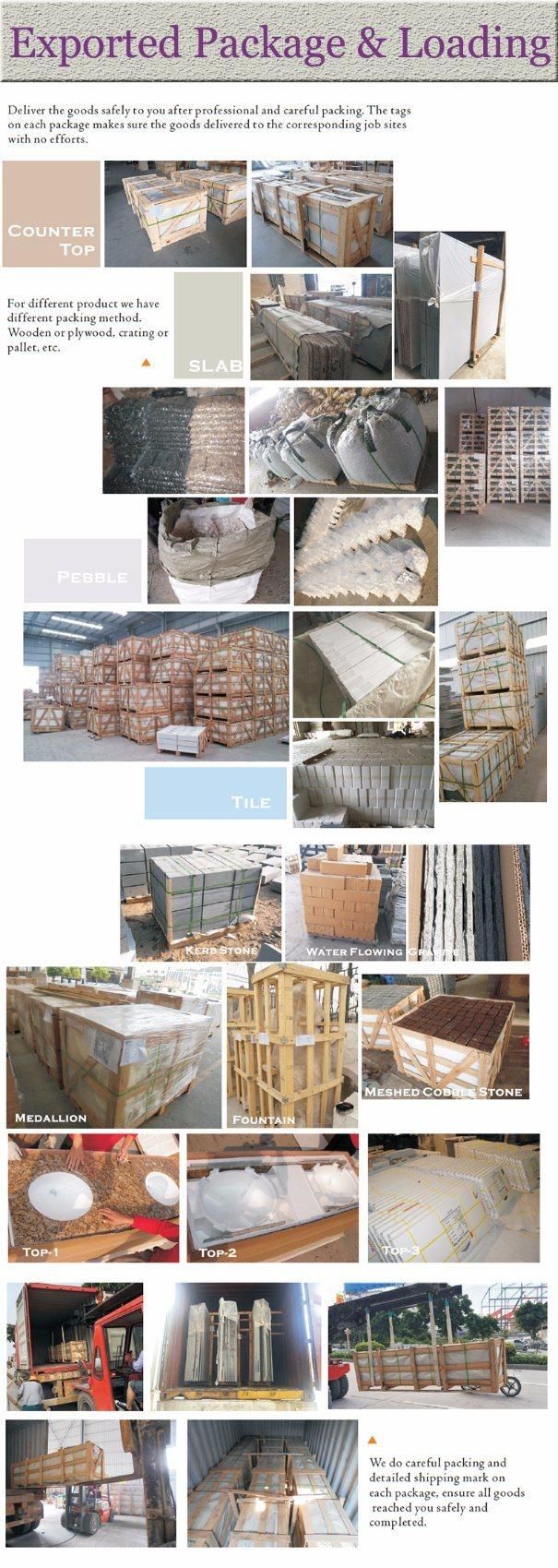 Polished/Flamed/Honed/Bush Hammered Natural Stone Grey Granite G603 Granite Stone Tile for Outdoor Decoration