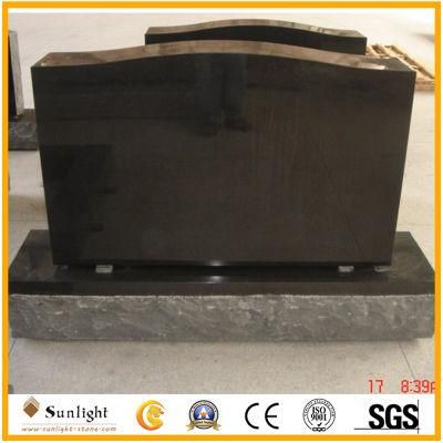 Affordable Custom Design Black Granite Stone Monument /Tombstone Markers