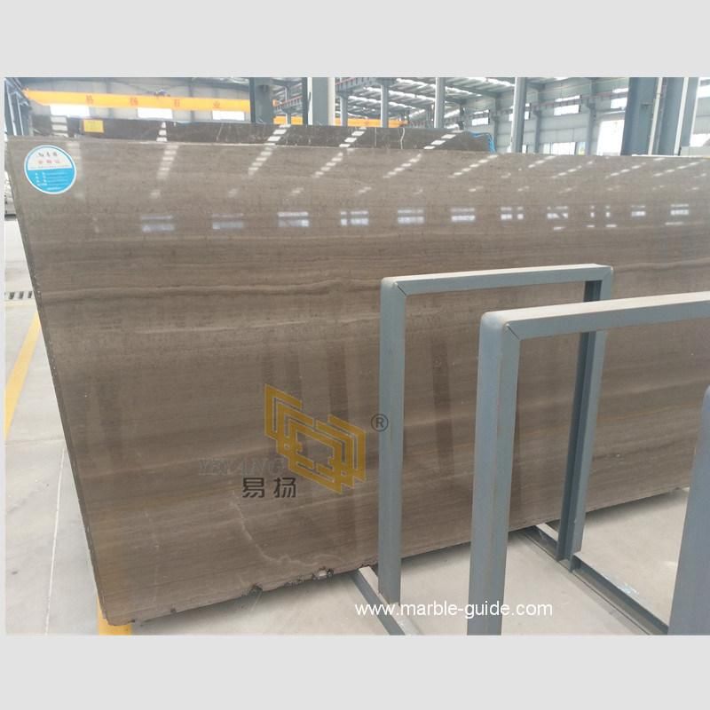 Natural Gray Wood Marble Stone Slab for Floor Tile/Wall Tiles/Kitchen/Bathroom/Building Material
