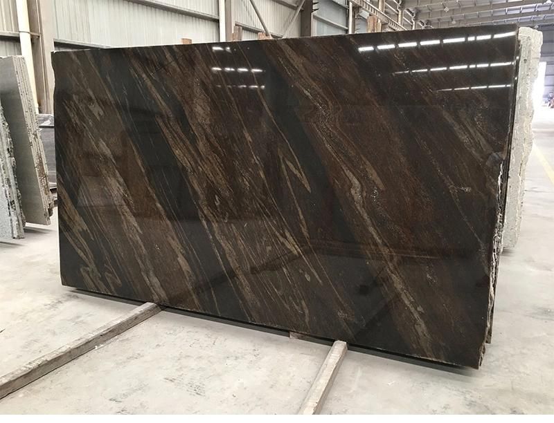 Natural Polished Quicksand Brown Marble Slab for Coutertop Wall Floor Decoration